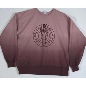 Line Creek Brewing Company Peachtree City Sweatshirt Logo Womens Craft Beer GA